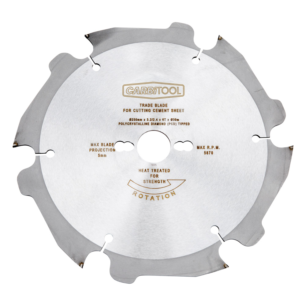 Cement board deals cutting blade